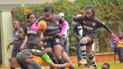 Kenya Rugby Players in action (Ladies)