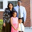 Amram Musungu and his family in the United States.