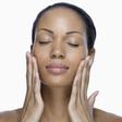 File photo: Woman with oily skin.