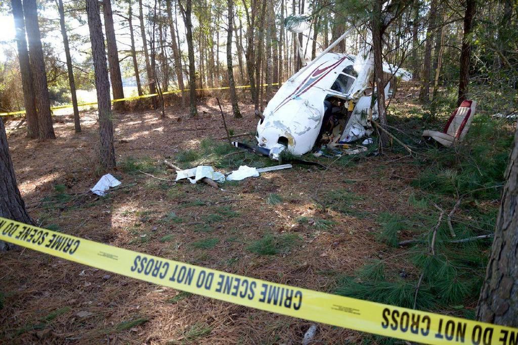 Area where the light aircraft crashed in Makutano forest in Londiani