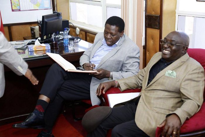 Devolution CS Eugene Wamalwa during a recent visit to the Embu County (Twitter)