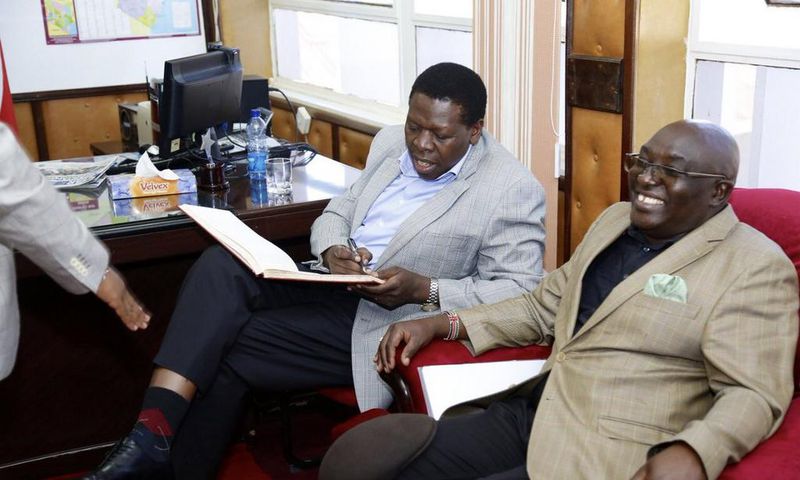 Devolution CS Eugene Wamalwa during a recent visit to the Embu County (Twitter)