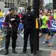 Some 40,000 runners are taking part in the annual half marathon through Manchester which is being held under tight security with armed police along the route
