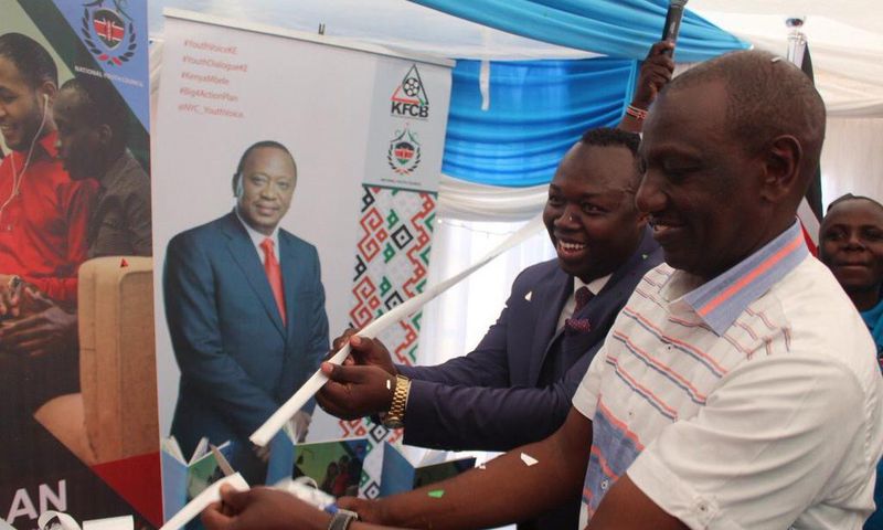 Deputy President William Ruto during the launch of the NYC Strategic Plan