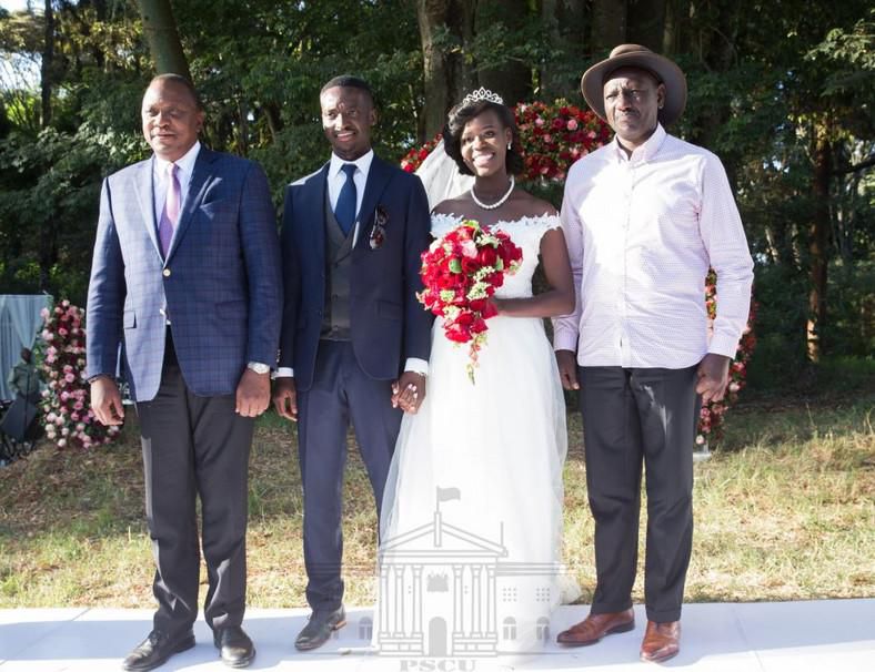 President Uhuru Kenyatta with DP William Ruto on Saturday