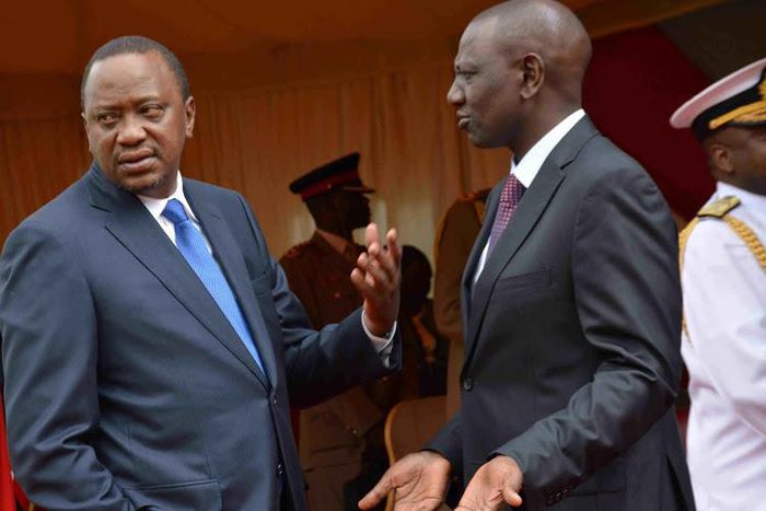 File image of President Uhuru Kenyatta with DP Ruto