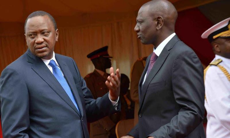 File image of President Uhuru Kenyatta with DP Ruto
