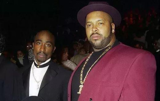Tupac Shakur with Marion Suge Knight
