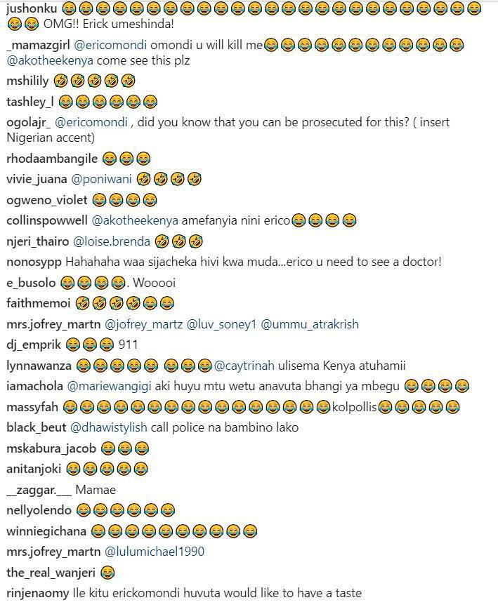Eric Omondi’s imitation of Akothee that will leave you in stitches