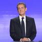 Candidate for the right-wing party primaries ahead of the 2017 presidential election former French president Nicolas Sarkozy prepares to take part in a televised debate at the studios of France 2 in Paris on November 17, 2016