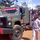 One of the armoured military car