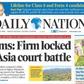 Front page of Daily Nation on March 5, 2019 when they published a strange "obituary" on Syrian boy Omran Daqneesh