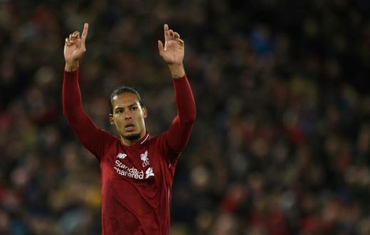 Number one: Virgil van Dijk won the PFA's Premier League Player of the Year on Sunday