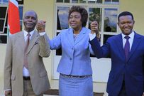 Governors Alfred Mutua (Machakos), Charity Ngilu (Kitui) and Kivutha Kibwana (Makueni)