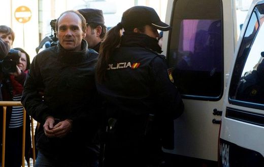 Miguel Angel Munoz (L), pictured on March 14, 2017, was sentenced to 23 years in prison for the murder and violent robbery of 41-year-old Pikka Thiem of Arizona, who was hiking on the Santiago pilgrimage trail in Spain