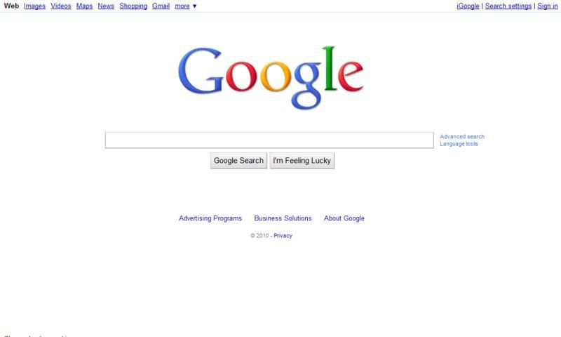 The Google Search Engine.
