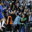 Eden Hazard celebrates scoring Chelsea's third goal during their FA Cup semi-final football match against Tottenham Hotspur at Wembley stadium in London on April 22, 2017