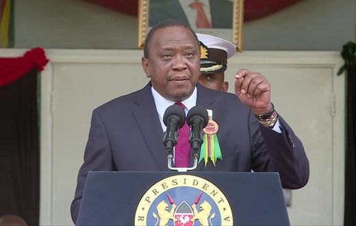 President Uhuru Kenyatta speaking at a past event (YouTube)