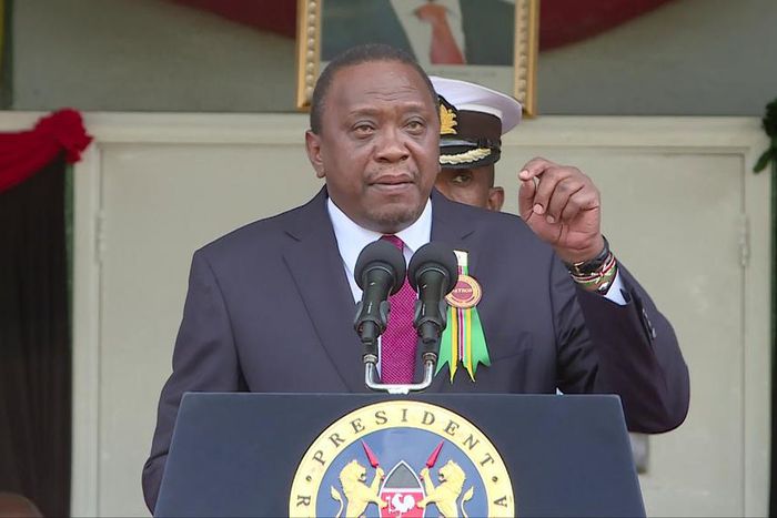 President Uhuru Kenyatta speaking at a past event (YouTube)