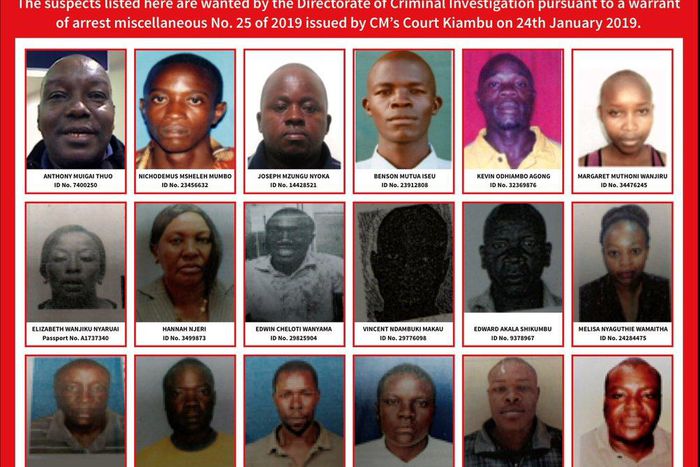 DCI poster on wanted persons in connection to electronic fraud (Twitter)