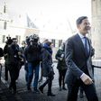 Dutch Prime Minister Mark Rutte arrives at the Binnenhof buildings in The Hague on March 21, 2017