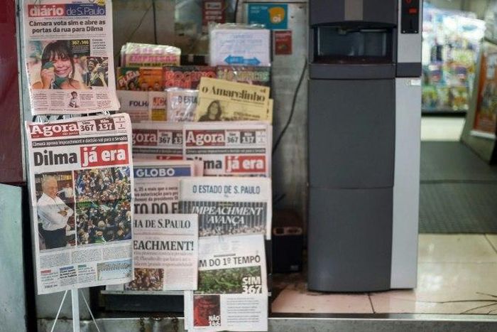 Folha de Sao Paulo and Globo, the country's two biggest dailies, were forced to halt publication online and in print of reports giving details of the attempted extortion last year by a man convicted of hacking Marcela Temer's cellphone
