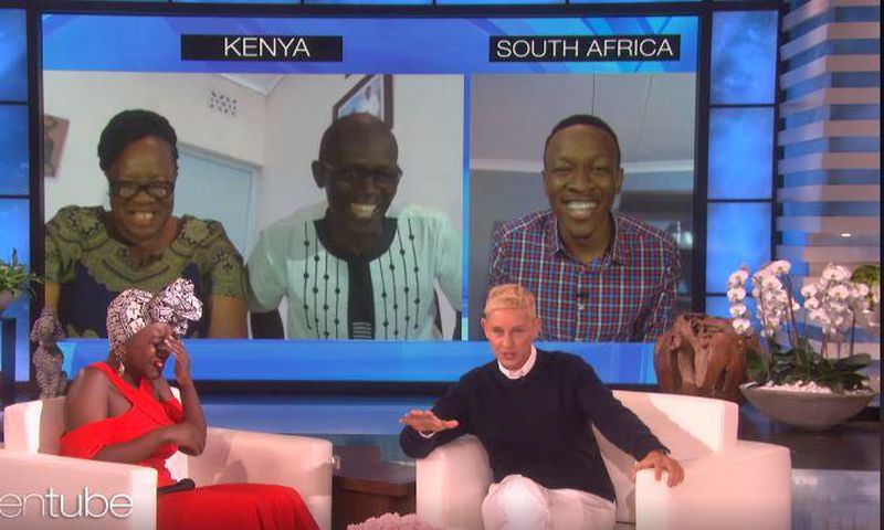 Kenyan family reunited on Ellen Degeneres show
