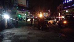 Scene at Latema/Tom Mboya junction where there was an explosion on Saturday.  Courtesy)