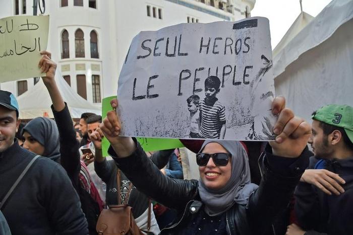 Social media has helped spur Algerian protests against the president's bid for a fifth term, with the internet allowing youth to see what is happening in other countries