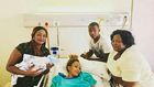 hours after Zari welcomed her last born, Riaz