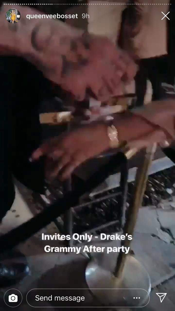 Vera at Drake's party