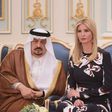 Ivanka Trump is seen at a ceremony where her father US President Donald Trump received the Order of Abdulaziz al-Saud medal from Saudi King Salman at the Saudi Royal Court in Riyadh on May 20, 2017