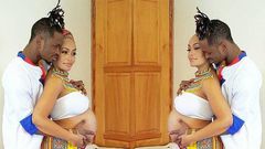 Diamond Platnumz and Zari during their baby bump photo shoot