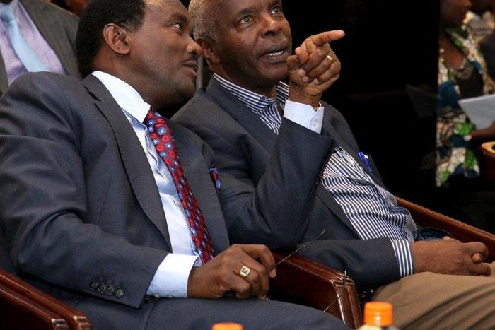 Governor Kivutha Kibwana with Wiper Party leader Kalonzo Musyoka