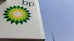 A British Petroleum (BP) logo is seen at a petrol station near the Burj Khalifa in Dubai August 29, 2012. REUTERS/Jumana ElHeloueh