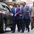 Interior cabinet secretary Fred Matiang'i, President Uhuru Kenyatta and Garissa Town MP Aden Duale