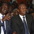 ODM leader Raila Odinga with Funyula MP Paul Otuoma.