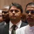 Sri Lanka's President Maithripala Sirisena (right) pictured in Colombo on December 19, 2016