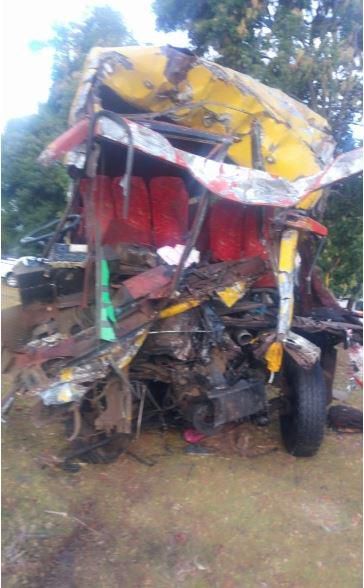 Scene of the Sunday morning accident that left 7 dead and several injured