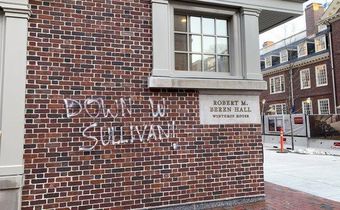 Black Harvard professor representing Weinstein hit with graffiti, campus criticism