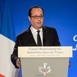 French President Francois Hollande said a two-state solution to the Middle East conflict was the only way for Israel to remain a "pluralist and democratic society"