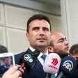 Macedonian Prime Minister Zoran Zaev, pictured on May 17, 2017 in Skopje, says that his centre-left party's goal is to gain EU and NATO membership under the new governemnt