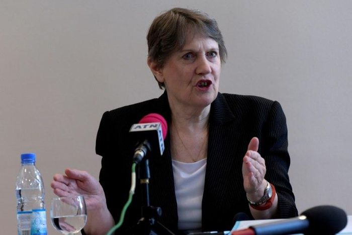 United Nations Development Programme (UNDP) General Director and New Zealand former Prime Minister Helen Clark delivers a press conference to support her candidacy to take over the position of United Nation Secretary General on May 25, 2016