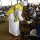 Worshippers at Sunday prayer at the Nasrul-lahi-li Fathi Society of Nigeria, where Islam is going evangelical