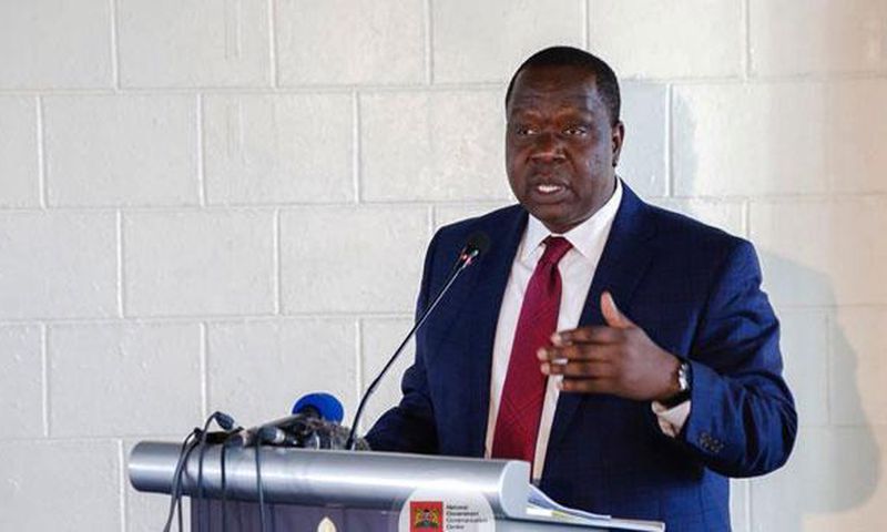 File image of CS Fred Matiangi