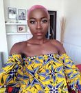 Pink short natural hair (Pinterest)