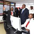 President Uhuru Kenyatta being briefed at KRA