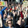 Some 2,500 people joined the demo in Arnhem