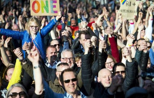 Some 2,500 people joined the demo in Arnhem