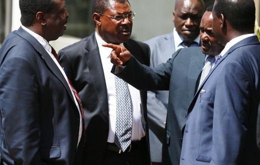 NASA principals Raila Odinga, Kalonzo Musyoka, Moses Wetangula and Musalia Mudavadi